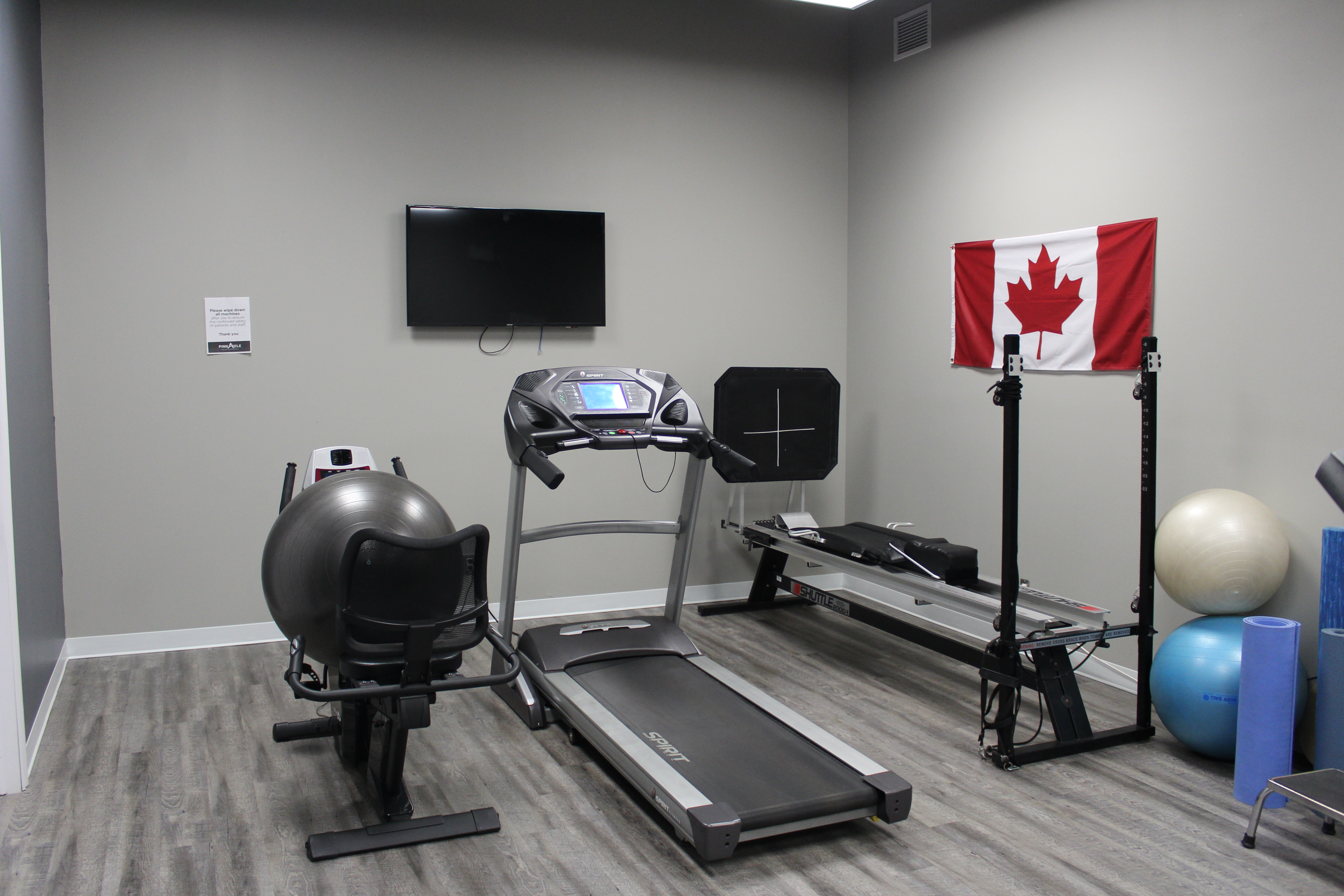 Therapy room with soft textures and professional clinical lighting
