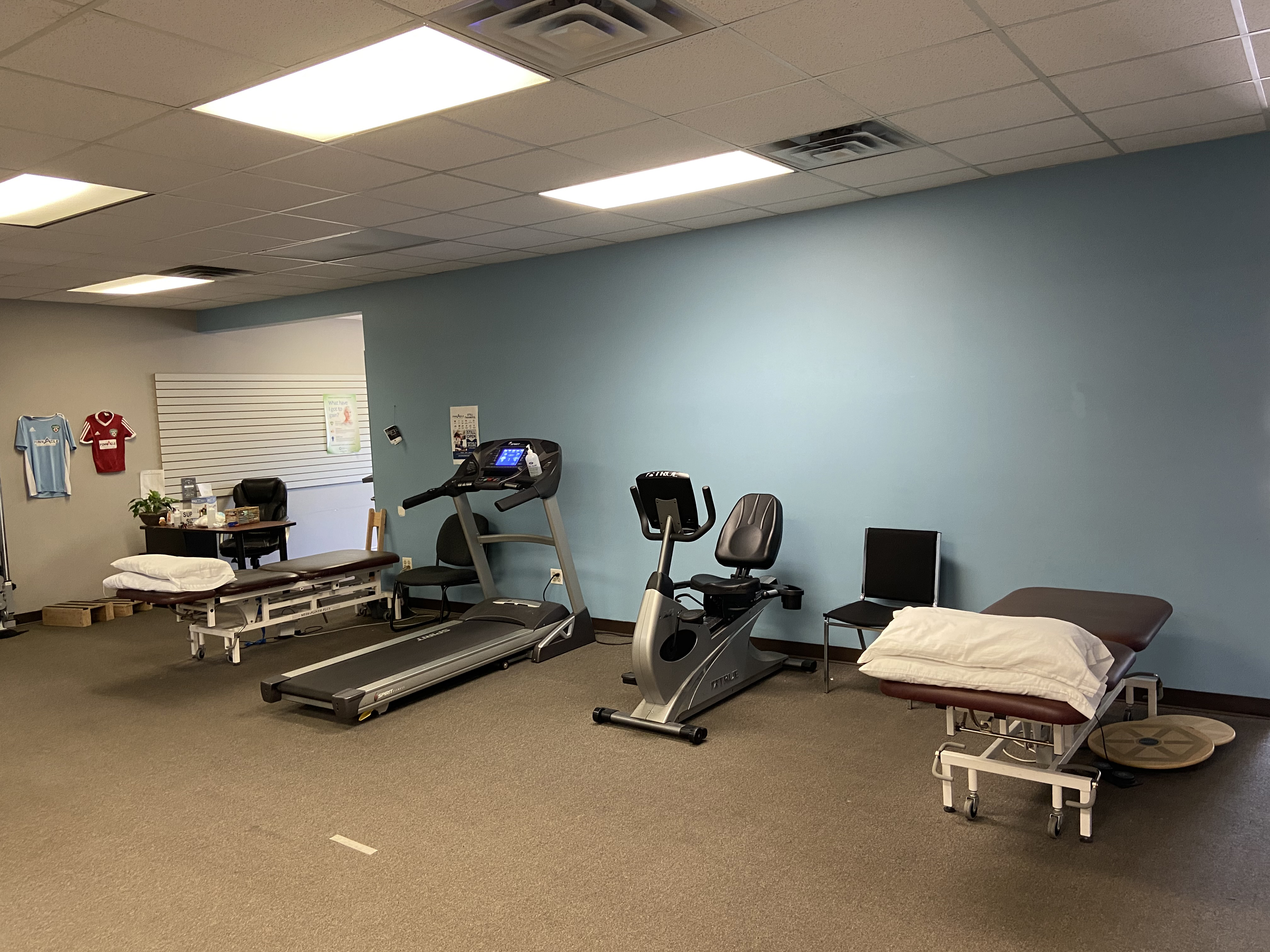 Specialized treatment room with advanced medical tables
